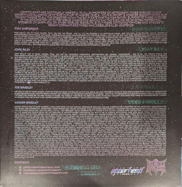Cryptic Shift : Visitations From Enceladus (LP, Album, Ltd, RE, Hyp)