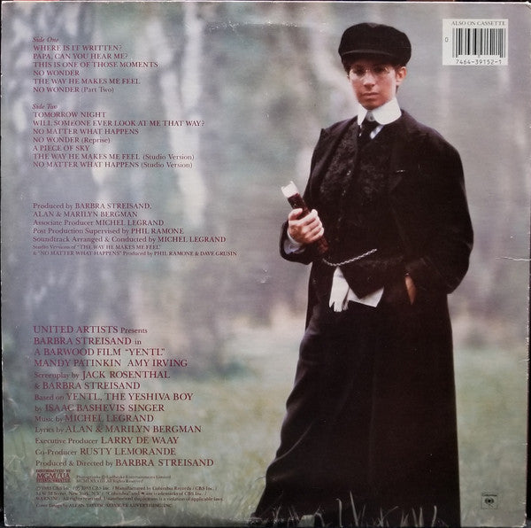 Barbra Streisand : Yentl - Original Motion Picture Soundtrack (LP, Album, Car)