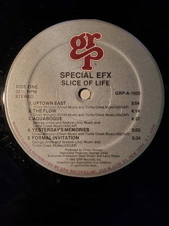 Special EFX : Slice Of Life (LP, Album, All)