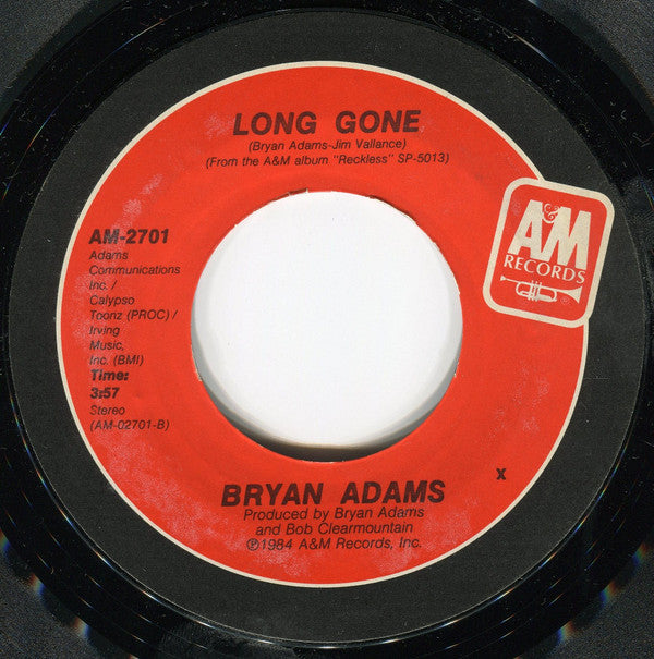 Bryan Adams : Somebody (7", Single, Pit)