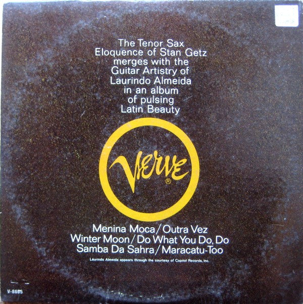 Stan Getz With Laurindo Almeida : Stan Getz With Guest Artist Laurindo Almeida (LP, Album, Mono)
