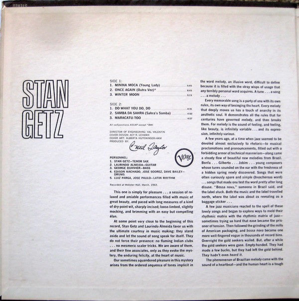 Stan Getz With Laurindo Almeida : Stan Getz With Guest Artist Laurindo Almeida (LP, Album, Mono)