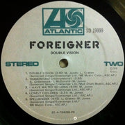 Foreigner : Double Vision (LP, Album, PR )