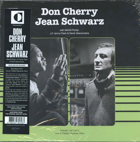 Don Cherry, Jean Schwarz : Roundtrip (1977) (Live at Théâtre Récamier, Paris) (LP, Album)