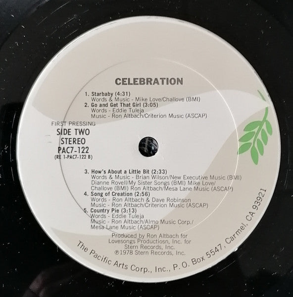 Celebration : Celebration (LP, Album, Ter)