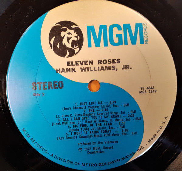 Hank Williams Jr. : Eleven Roses (LP, Album)