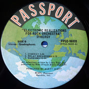 Synergy (3) : Electronic Realizations For Rock Orchestra (LP, Album, Quad, Ter)
