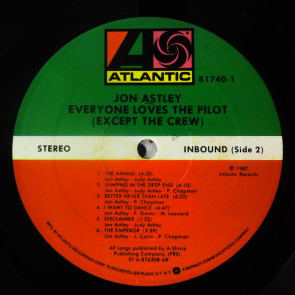 Jon Astley : Everyone Loves The Pilot (Except The Crew) (LP, Album, All)