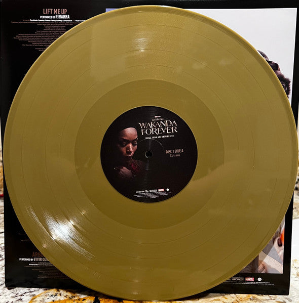 Various : Black Panther: Wakanda Forever (Music From And Inspired By) (2xLP, Comp, Gol)