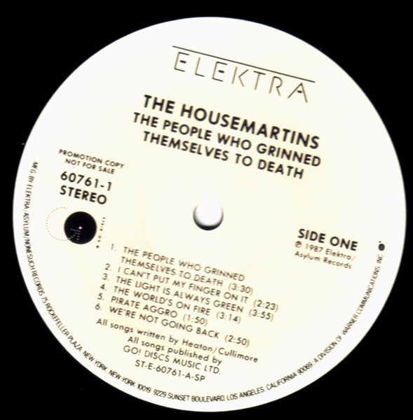 The Housemartins : The People Who Grinned Themselves To Death (LP, Album, Promo)