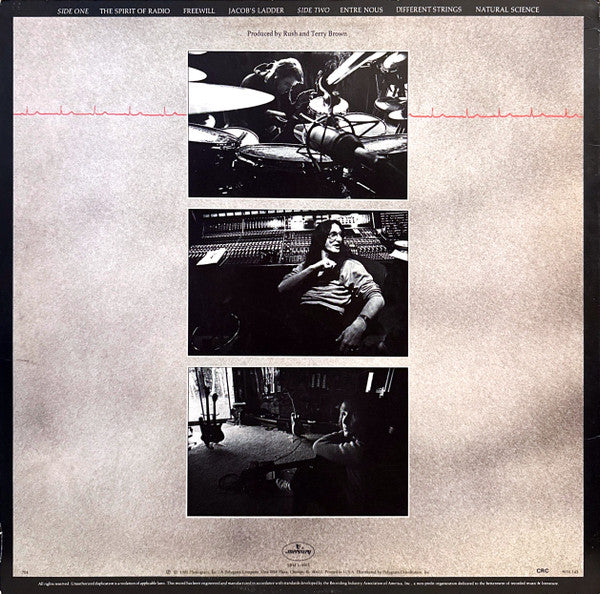 Rush : Permanent Waves (LP, Album, Club, CRC)