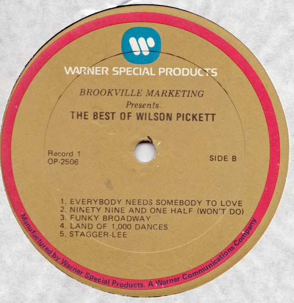 Wilson Pickett : The Best Of Wilson Pickett (2xLP, Comp, Gol)