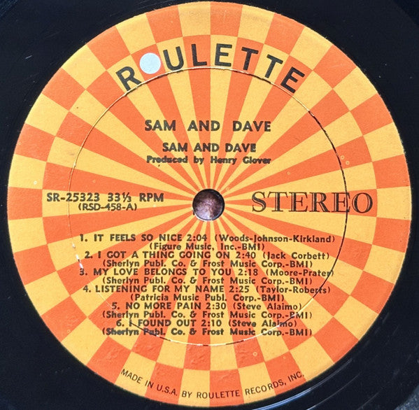 Sam & Dave : Sam & Dave (LP, Album, Comp, RP, Abb)