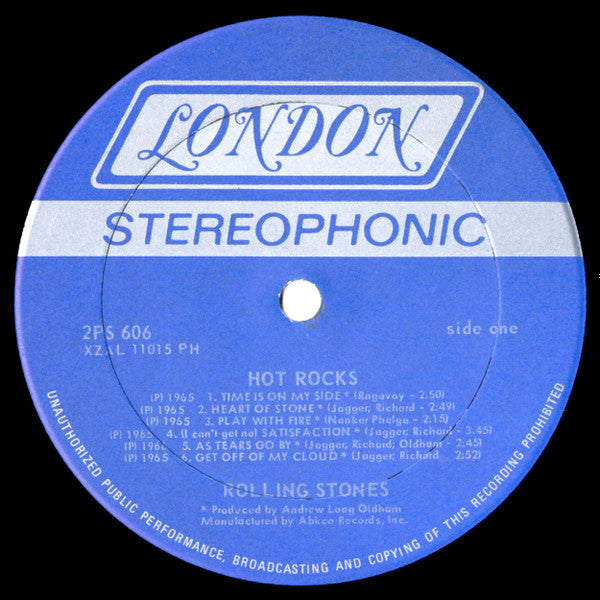 The Rolling Stones : Hot Rocks 1964-1971 (2xLP, Comp, PH )