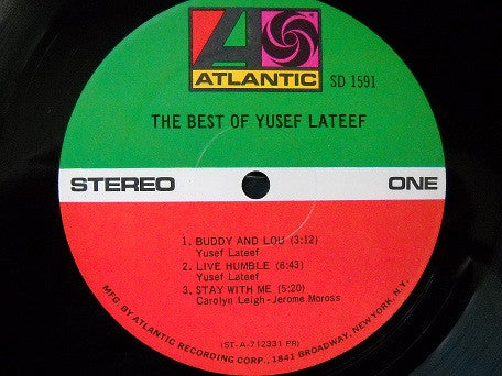Yusef Lateef : The Best Of Yusef Lateef (LP, Comp, PR)