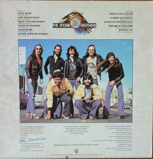 The Doobie Brothers : Best Of The Doobies (LP, Comp, Club, RE, Ter)