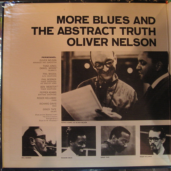 Oliver Nelson : More Blues And The Abstract Truth (LP, Album, RE)
