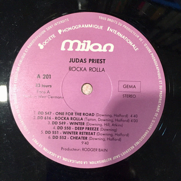 Judas Priest : Rocka Rolla (LP, Album, RE)