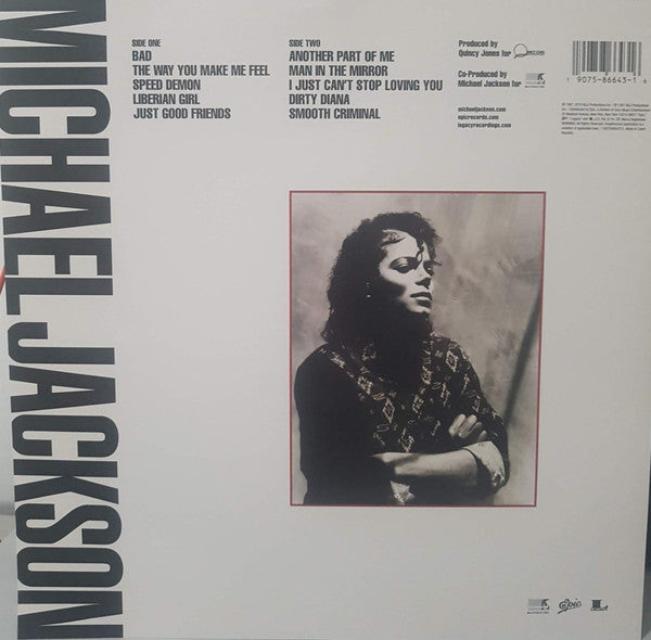 Michael Jackson : Bad  (LP, Album, Pic, RE)