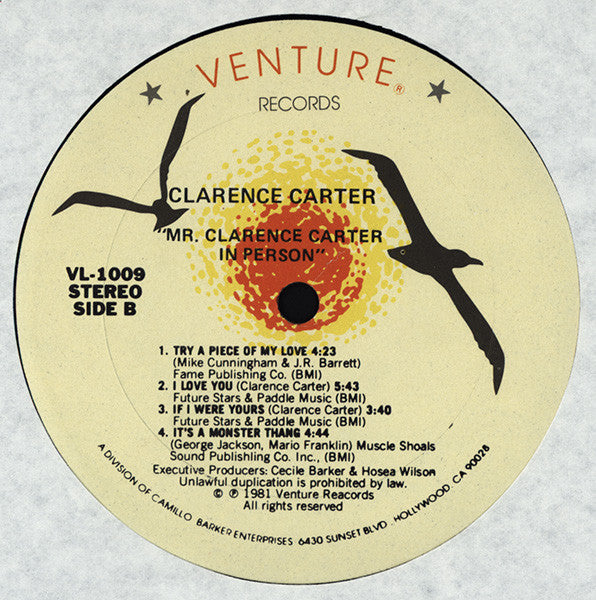 Clarence Carter : Mr. Clarence Carter In Person (LP, Album)