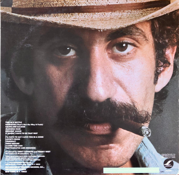 Jim Croce : Time In A Bottle (Jim Croce's Greatest Love Songs) (LP, Comp, Club, RE, Car)