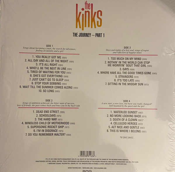 The Kinks : The Journey - Part 1 (2xLP, Comp, Mono, RM)