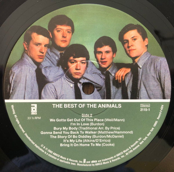 The Animals : The Best Of The Animals (LP, Comp, RE, 180)