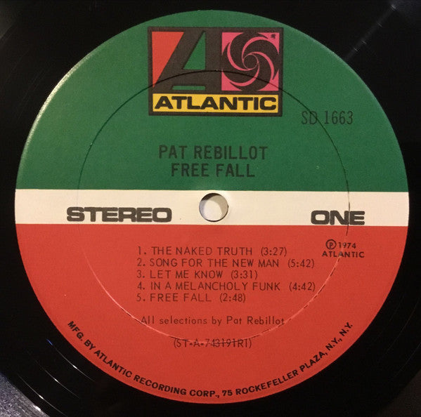 Pat Rebillot : Free Fall (LP, Album, RI )