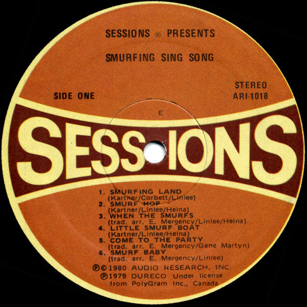 The Smurfs (2) : Smurfing Sing Song (LP)