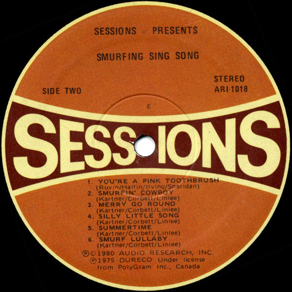 The Smurfs (2) : Smurfing Sing Song (LP)