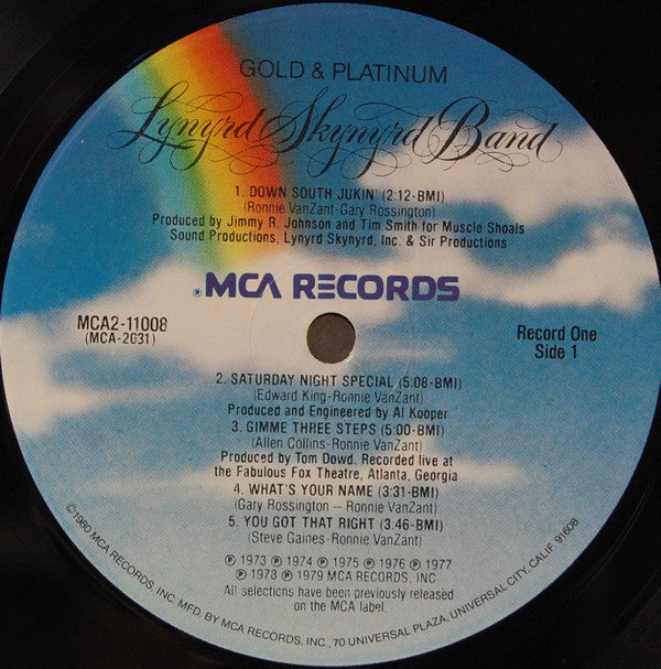 Lynyrd Skynyrd Band* : Gold & Platinum (2xLP, Comp, RE, Pin)