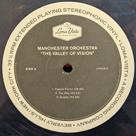 Manchester Orchestra : The Valley Of Vision (12", EP, Iri)