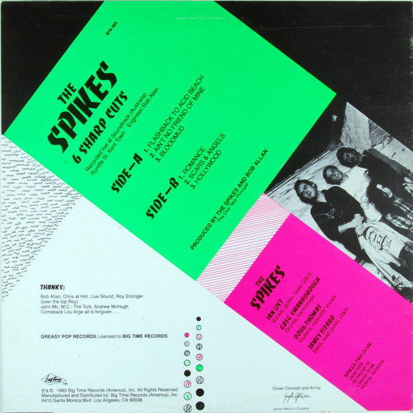 The Spikes : 6 Sharp Cuts (LP, MiniAlbum)