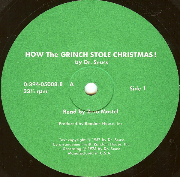 Dr. Seuss : How The Grinch Stole Christmas (LP, Album, Gre)