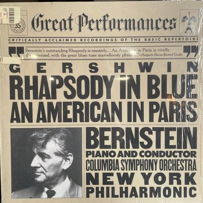 Gershwin* - Bernstein*, Columbia Symphony Orchestra, New York Philharmonic : Rhapsody In Blue / An American In Paris (LP, RE)
