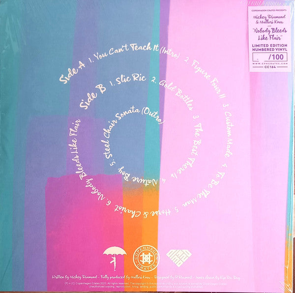 Mickey Diamond x Mallori Knox : Nobody Bleeds Like Flair (LP, Album, Ltd, Num, Bab)