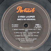 Cyndi Lauper : She's So Unusual (LP, Album, Pit)