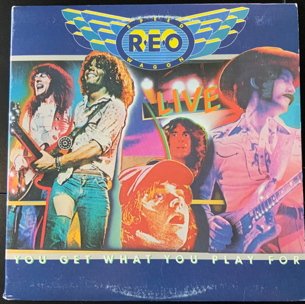 REO Speedwagon : Live - You Get What You Play For (2xLP, Album, RP, San)
