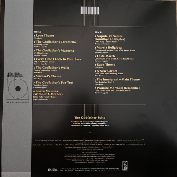 Carmine Coppola, Nino Rota : The Godfather Suite (LP, Album, RSD, Ltd, Num, Pea)