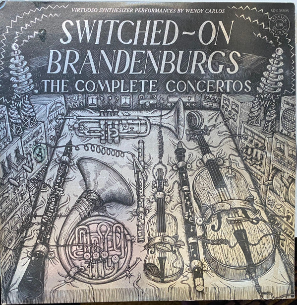 Wendy Carlos : Switched-On Brandenburgs (The Complete Concertos) (2xLP, Comp, Ter)