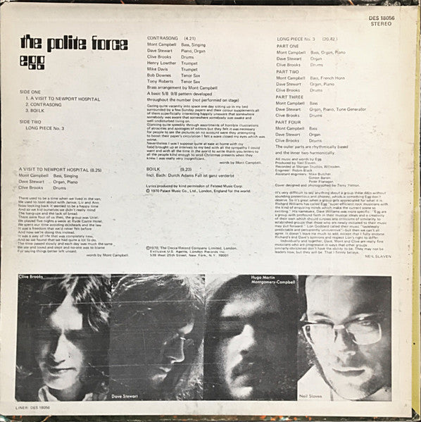 Egg (2) : The Polite Force (LP, Album)