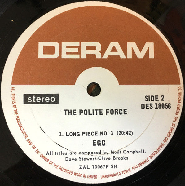 Egg (2) : The Polite Force (LP, Album)