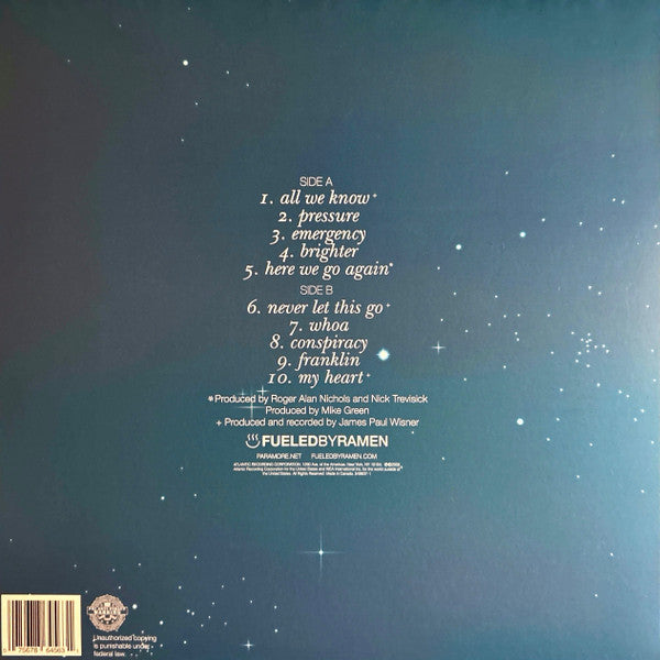 Paramore : All We Know Is Falling (LP, Album, RE, Sil)