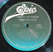 Johnny Paycheck : Armed And Crazy (LP, Album, RP)