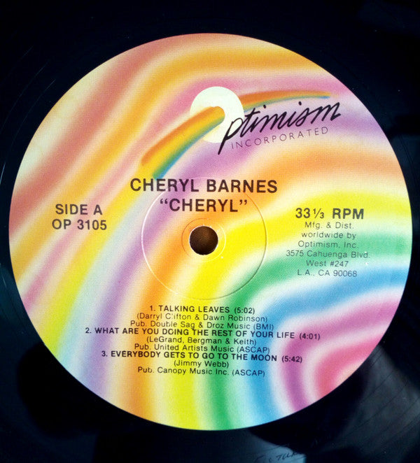 Cheryl Barnes : Cheryl (LP, Album)