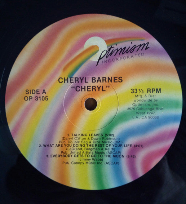 Cheryl Barnes : Cheryl (LP, Album)