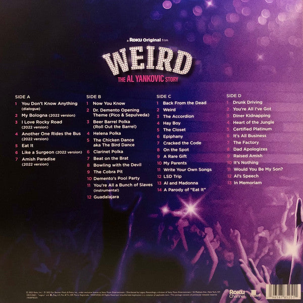 Various : Weird: The Al Yankovic Story (Original Soundtrack) (2xLP, Comp, Pin)