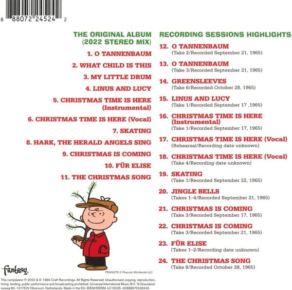 Vince Guaraldi : A Charlie Brown Christmas (CD, Album, RE, RM)