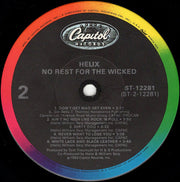 Helix (3) : No Rest For The Wicked (LP, Album, Jac)