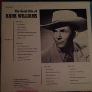 Hank Williams With His Drifting Cowboys : The Great Hits Of Hank Williams (2xLP, Comp)